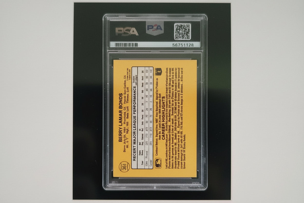 Barry Bonds 1987 Donruss Rookie Card #361 - Authenticated, sports memorabilia Rosa's Aromatherapy