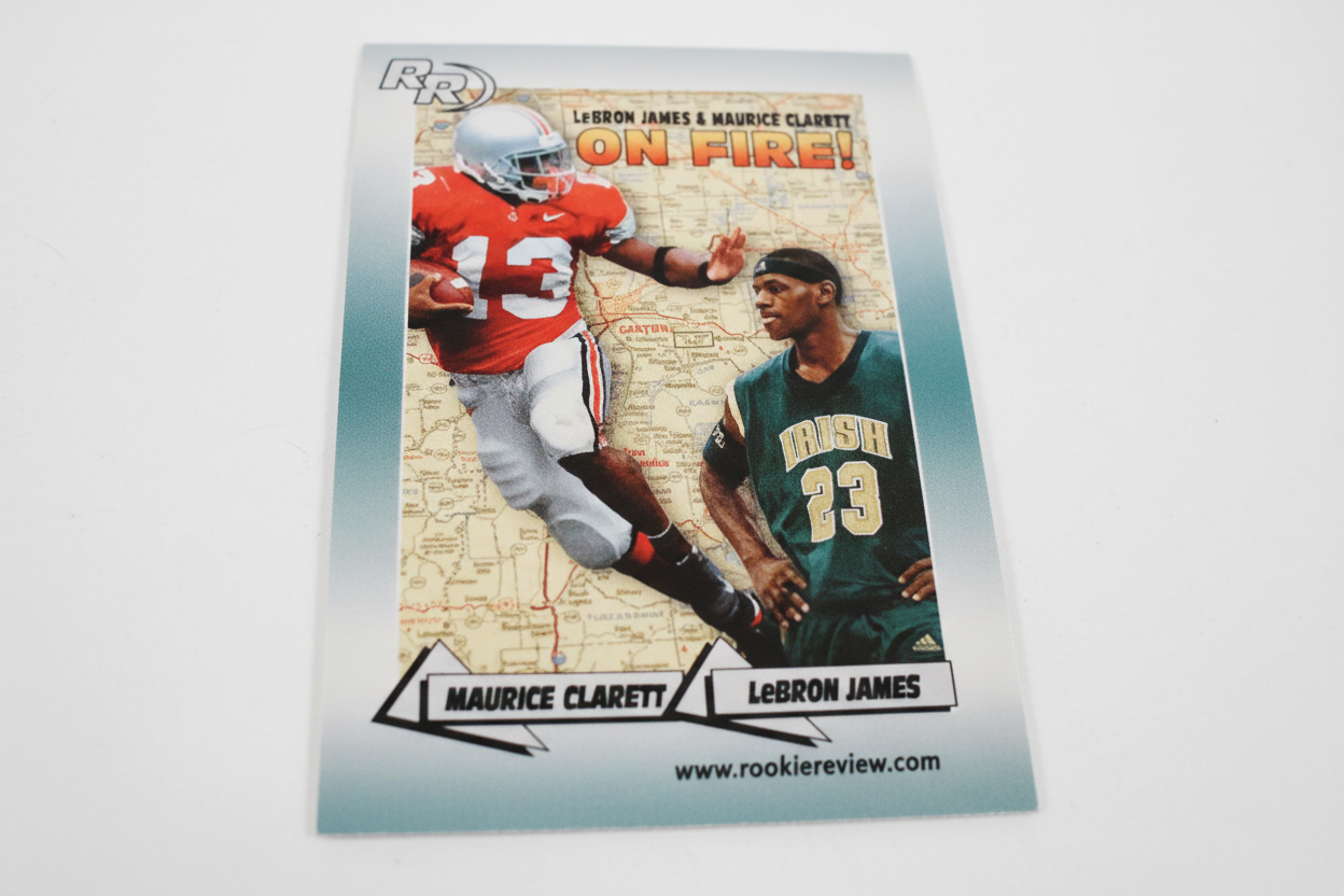2002 Rookie Review LeBron James & Maurice Clarett, High School Rookie Card Rosa's Aromatherapy
