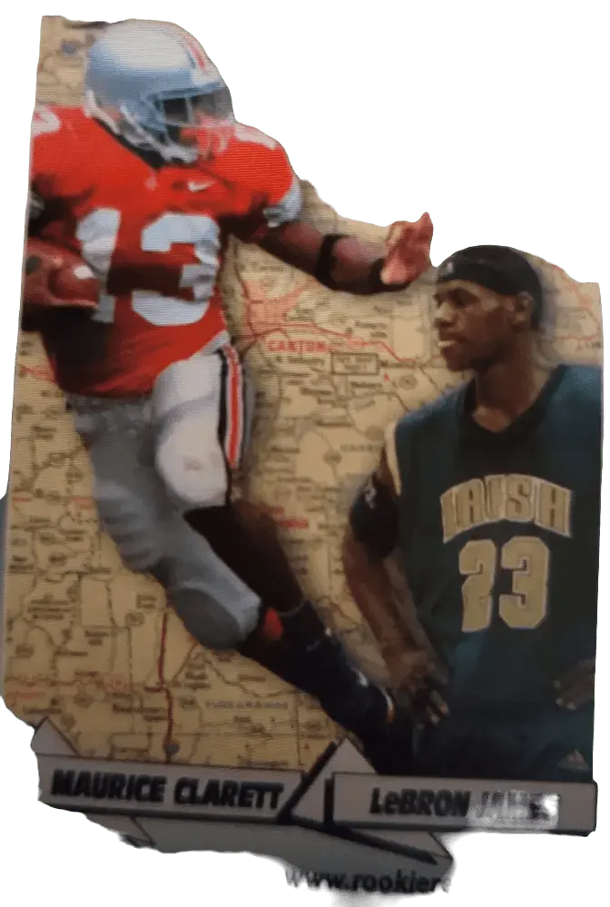 2002 Rookie Review LeBron James & Maurice Clarett, High School Rookie Card Rosa's Aromatherapy