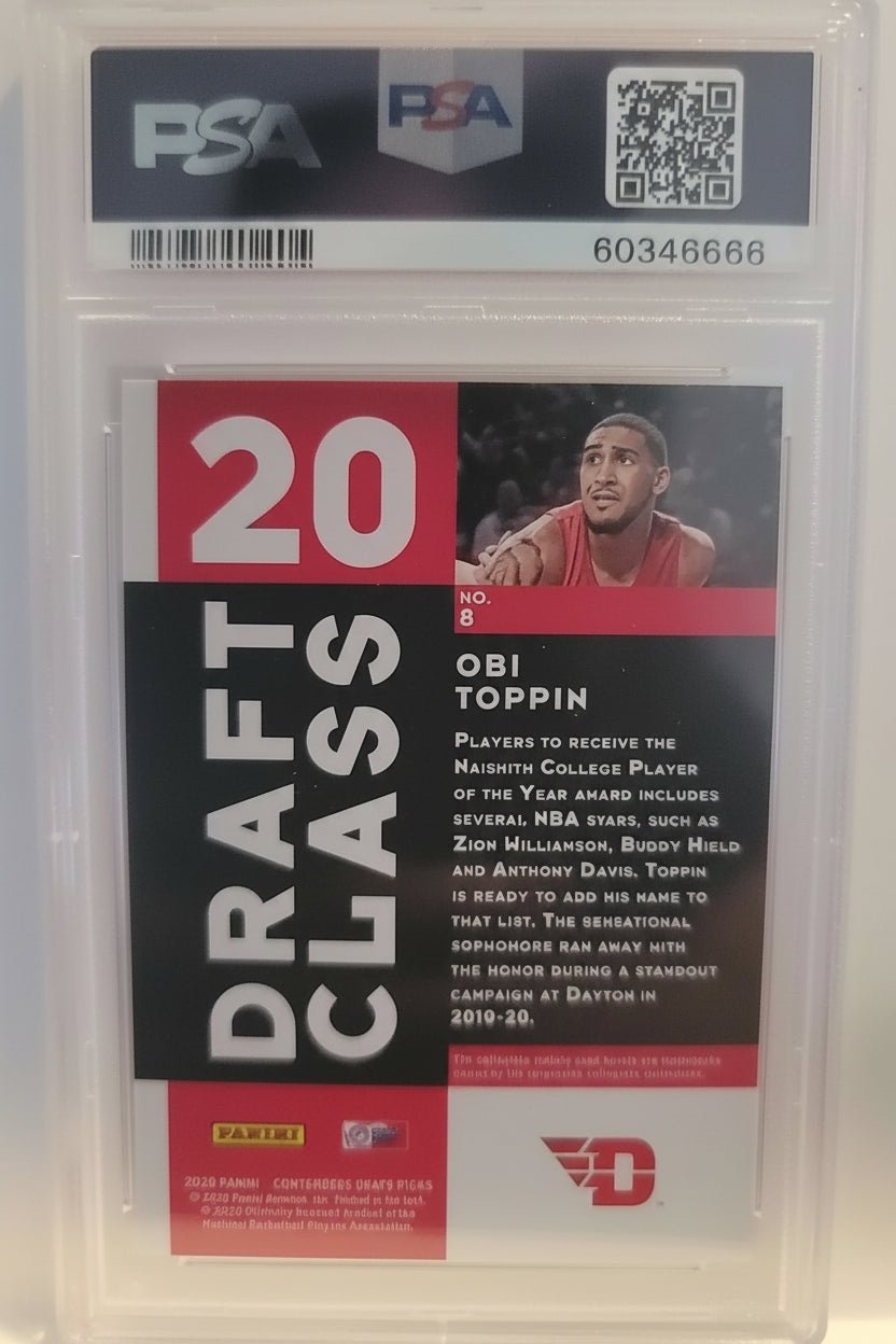 2020 Panini Contenders, DP, Obi Toppin
