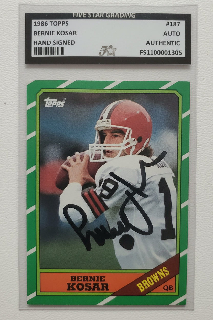 Bernie Kosar, 1986 Tops,Graded,Mint