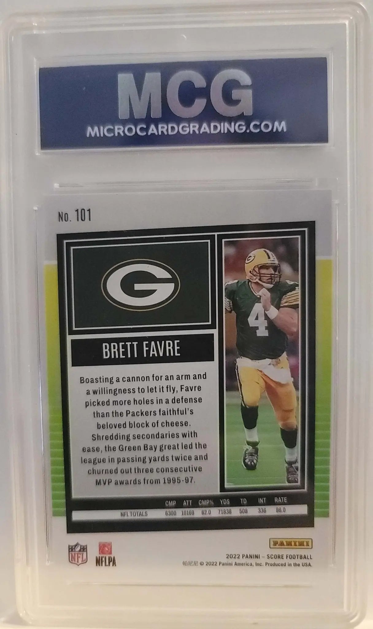 Brett Favre, Mint Card, Graded