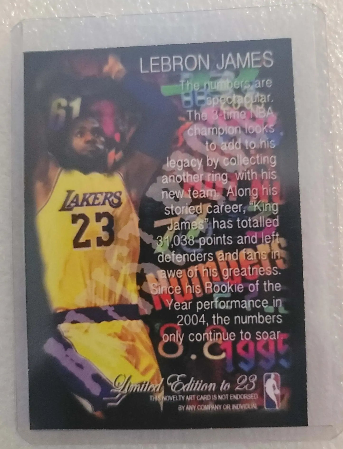 Hot Numbers, LeBron James, Mint Card