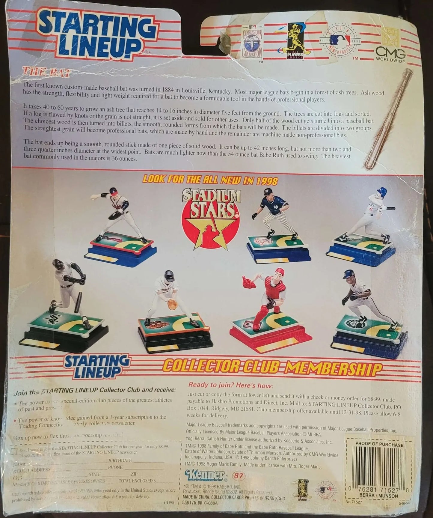 Starting Lineup, 1998 Series, Figurines,