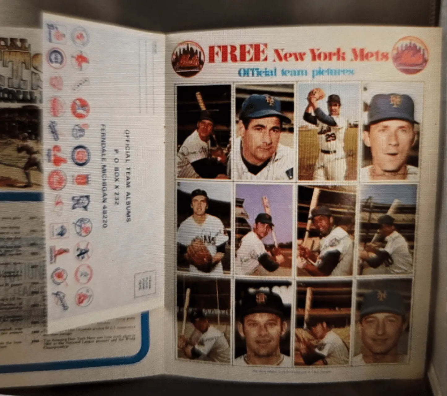 1971 NewYork Mets Book W/Stamp Sheets still attached, Nolan Ryan, Tom Seavet