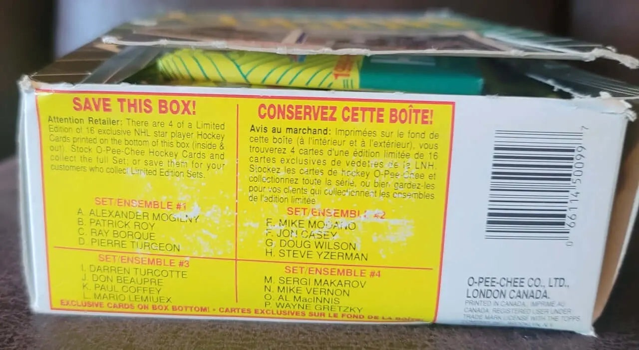 1990-91 Hockey Cards, In Original Box