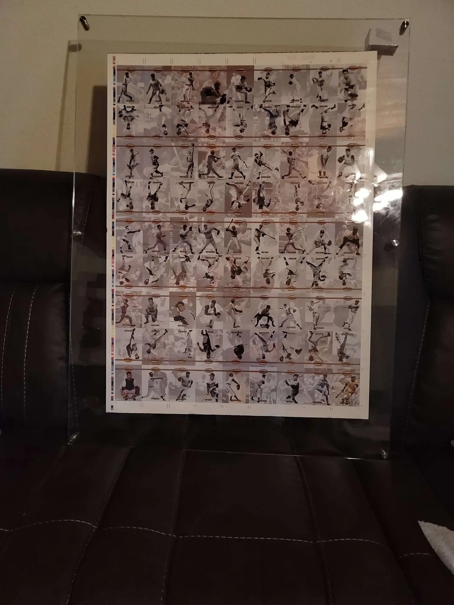 1993 Ted Williams CO., UNCUT 81 Card Sheet W/Ted Williams,Willie Mays, Lou Gehrig + More