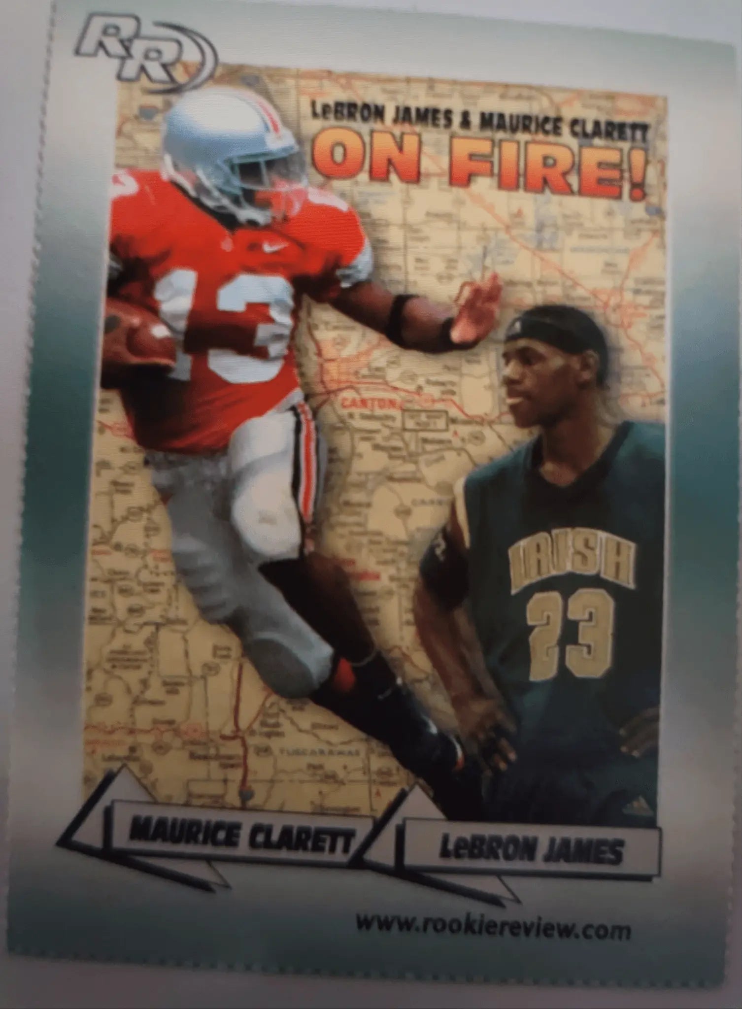 2002 Rookie Review LeBron James & Maurice Clarett, High School Rookie Card Rosa's Aromatherapy