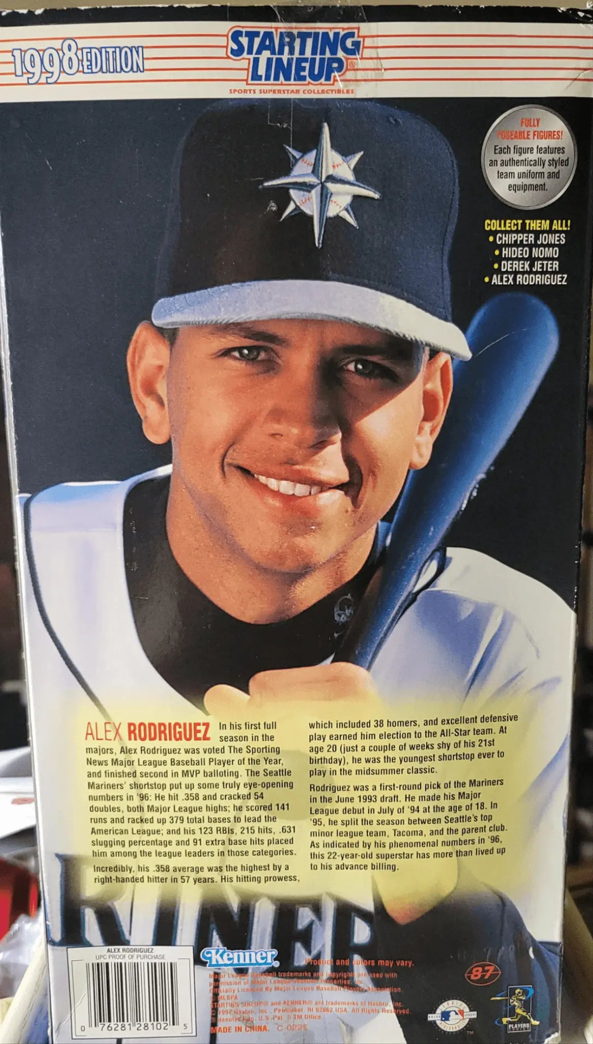 Alex Rodriguez, 1998 Action Figure, Mint Rosa's Aromatherapy