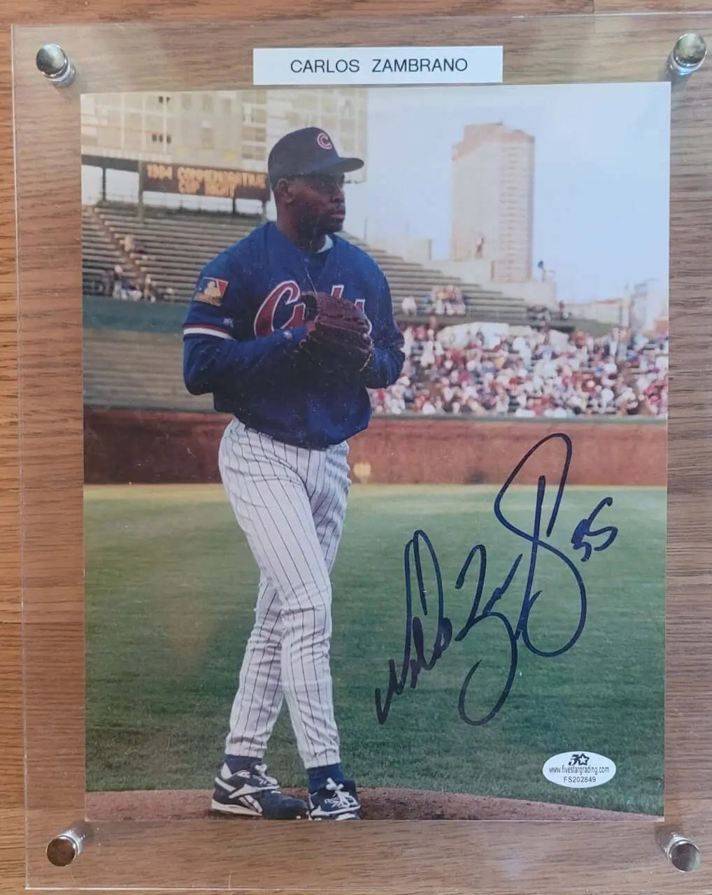Autographed, Carlos Zambrano, Authentic,