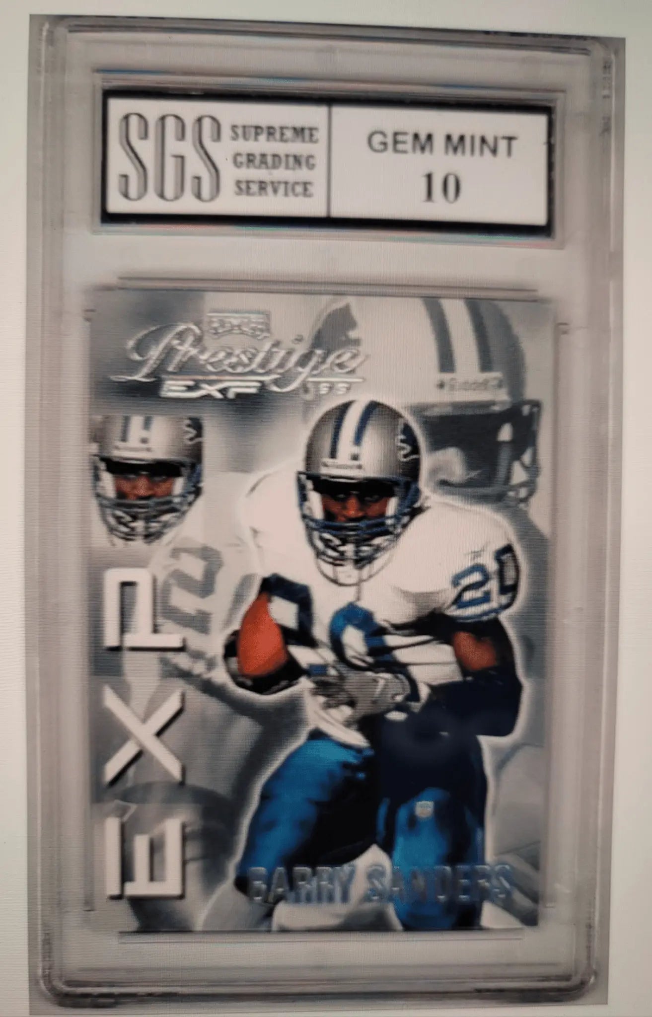 Barry Sanders, Graded Gem, Mint 10, 1999 Playoffs,