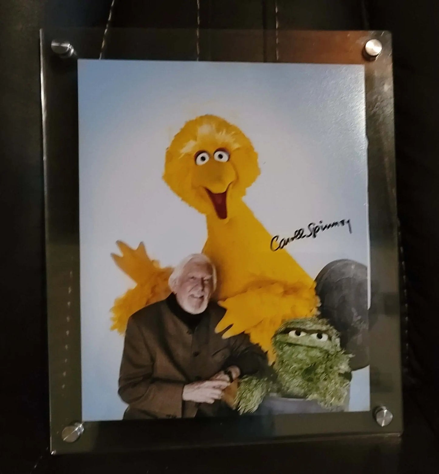 Caroll Spinney Autographed Picture,