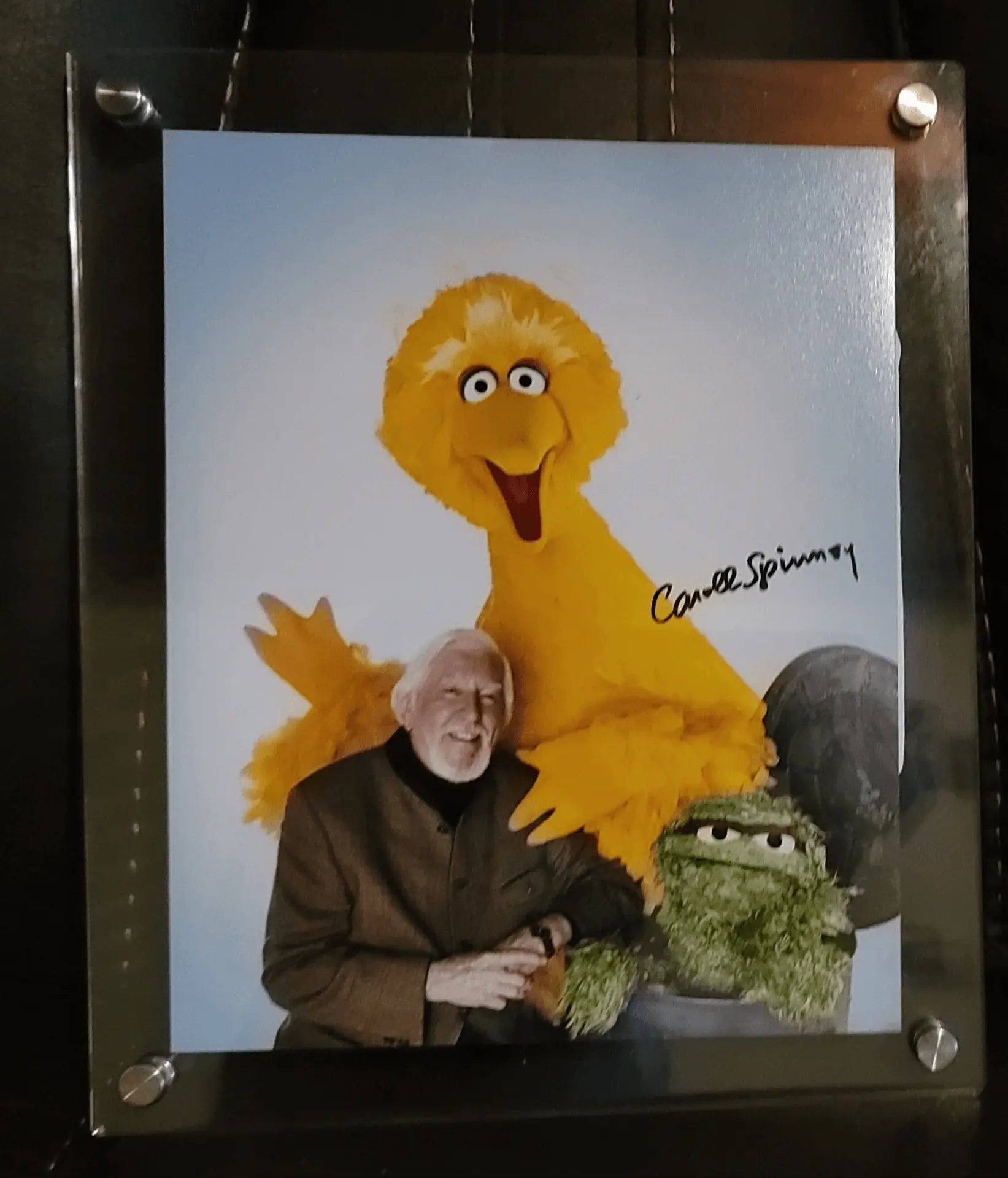 Caroll Spinney Autographed Picture,