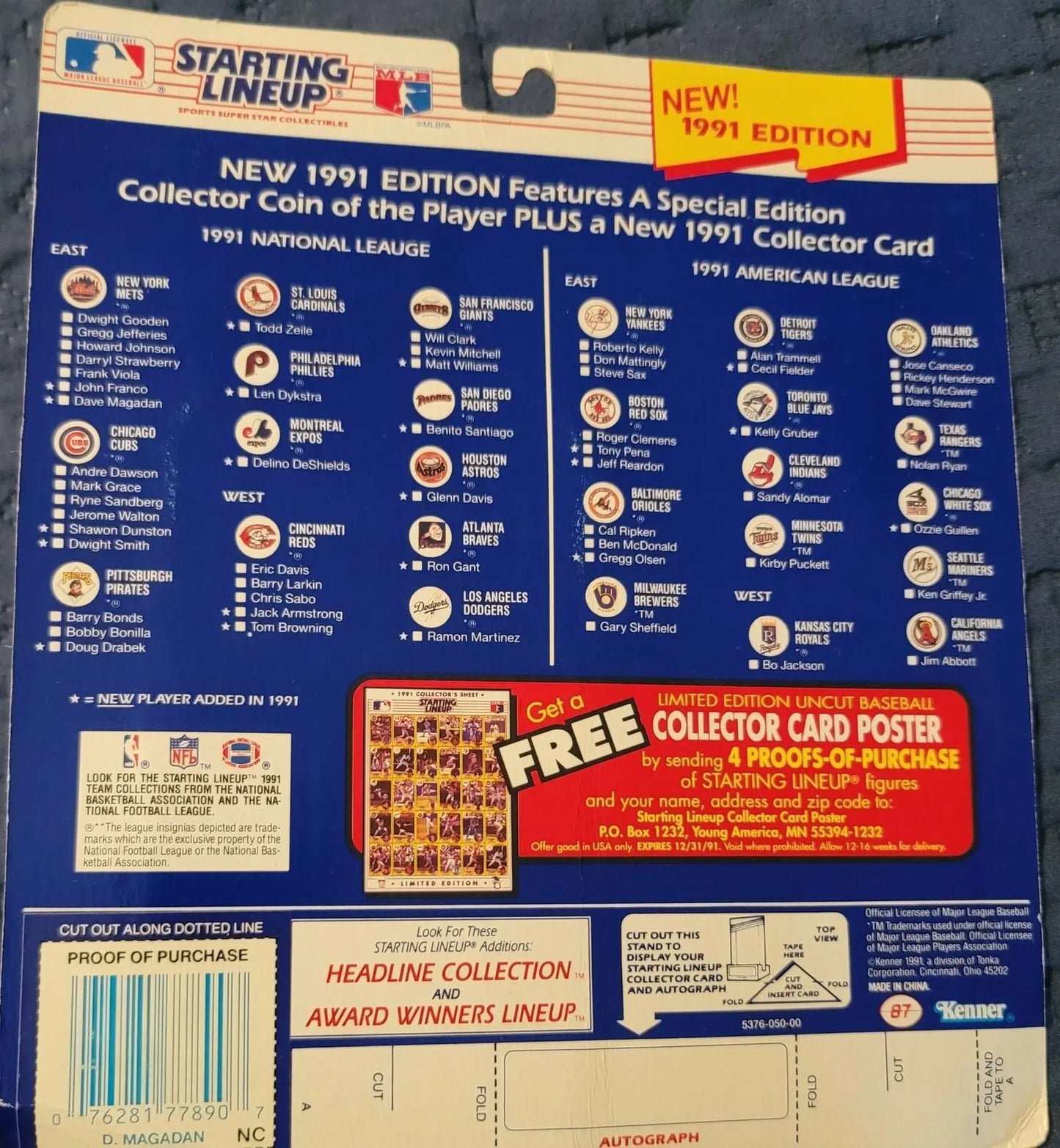 Dave Megadan, starting Lineup, Figurine