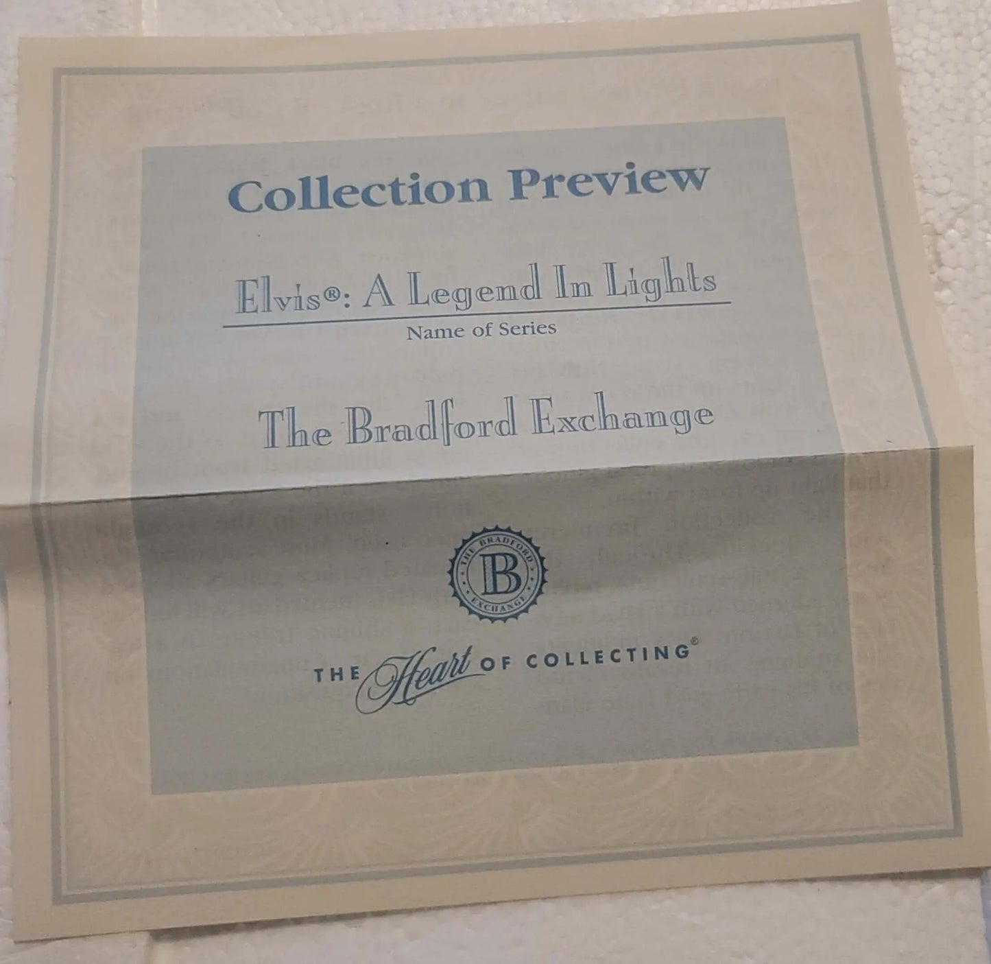 Elvis Presley "A Legend in lights",