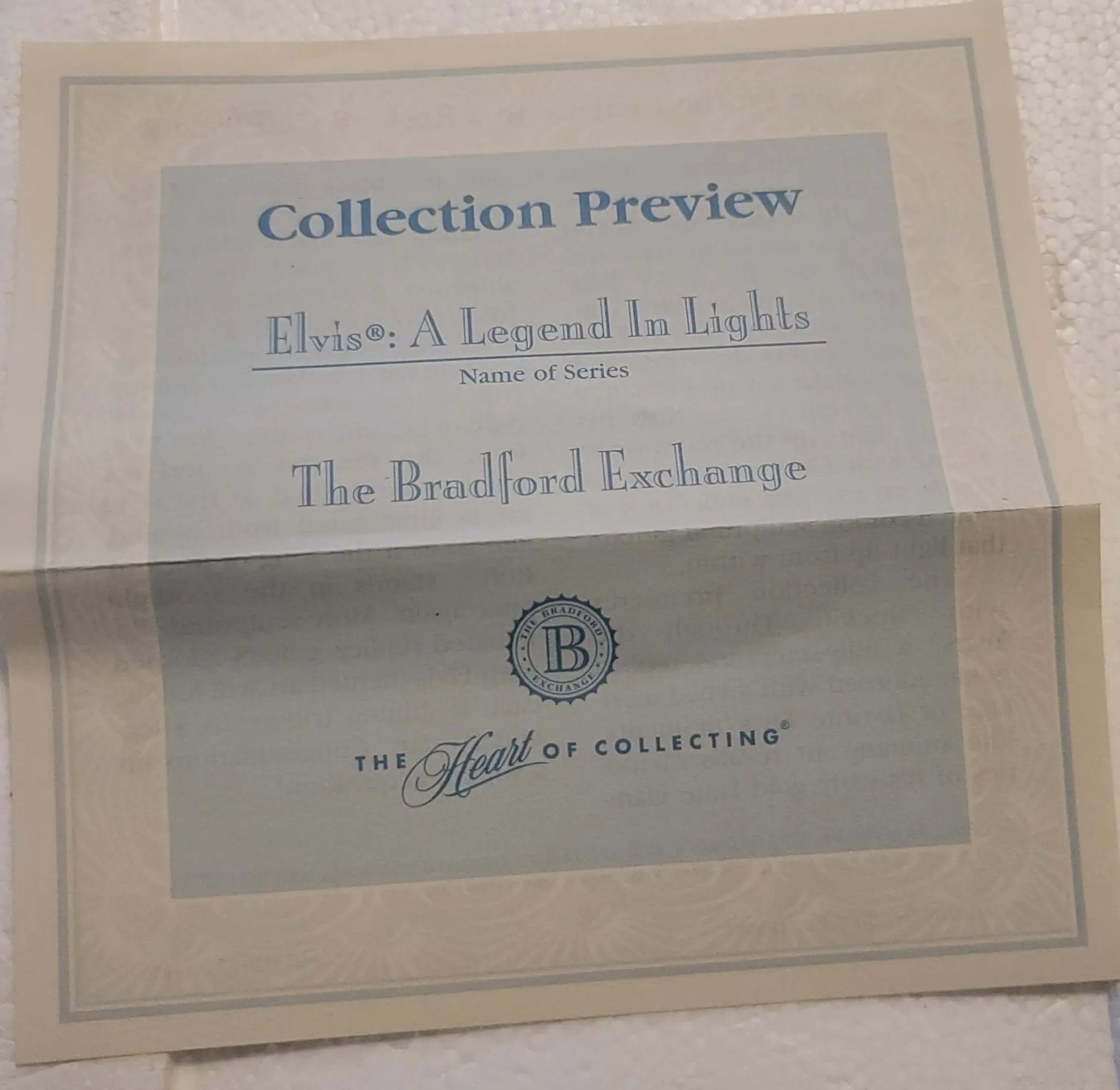 Elvis Presley "A Legend in lights",