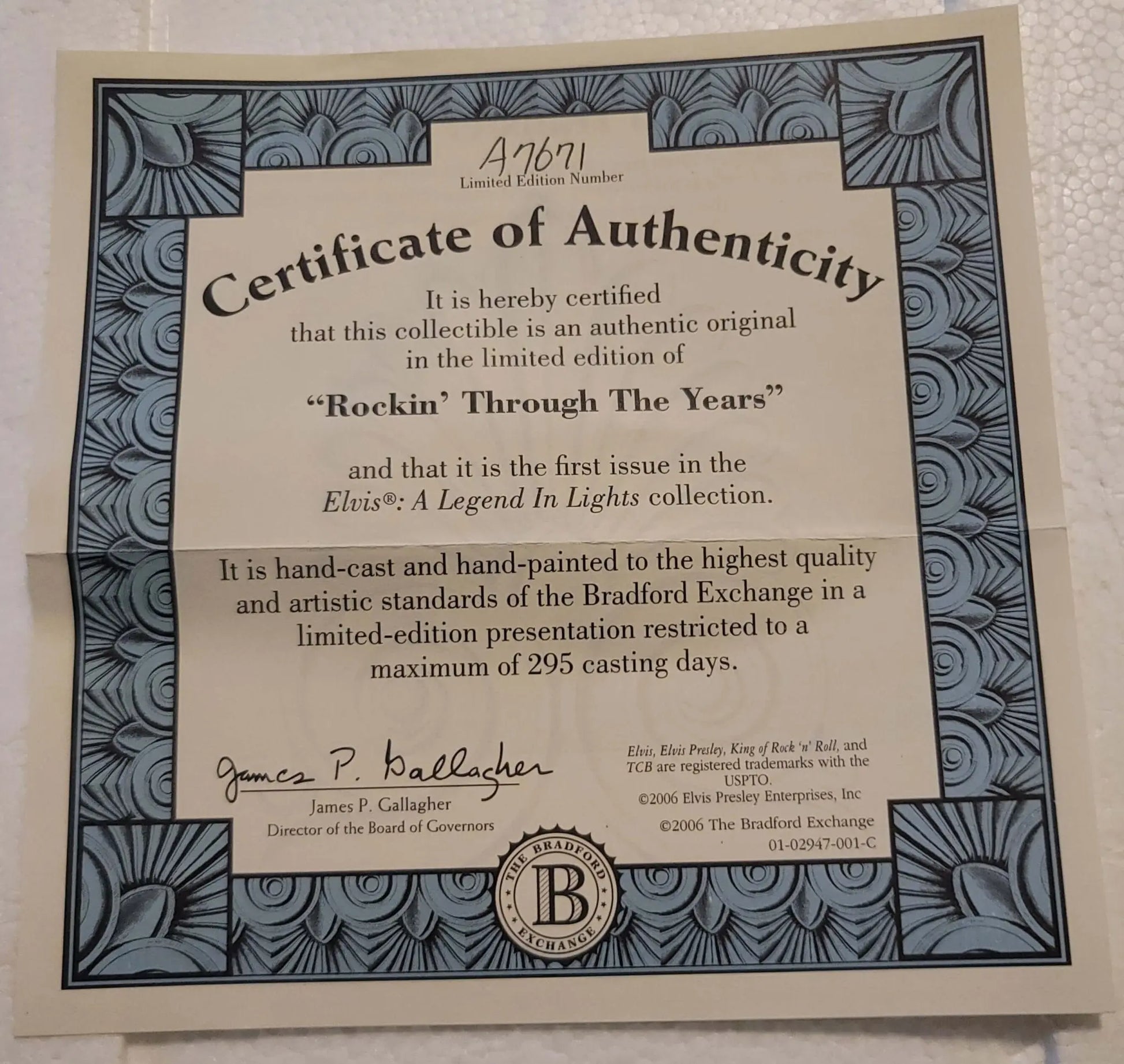 Elvis Presley "A Legend in lights",