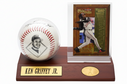 Ken Griffey Jr. Plaque with Baseball and Card,