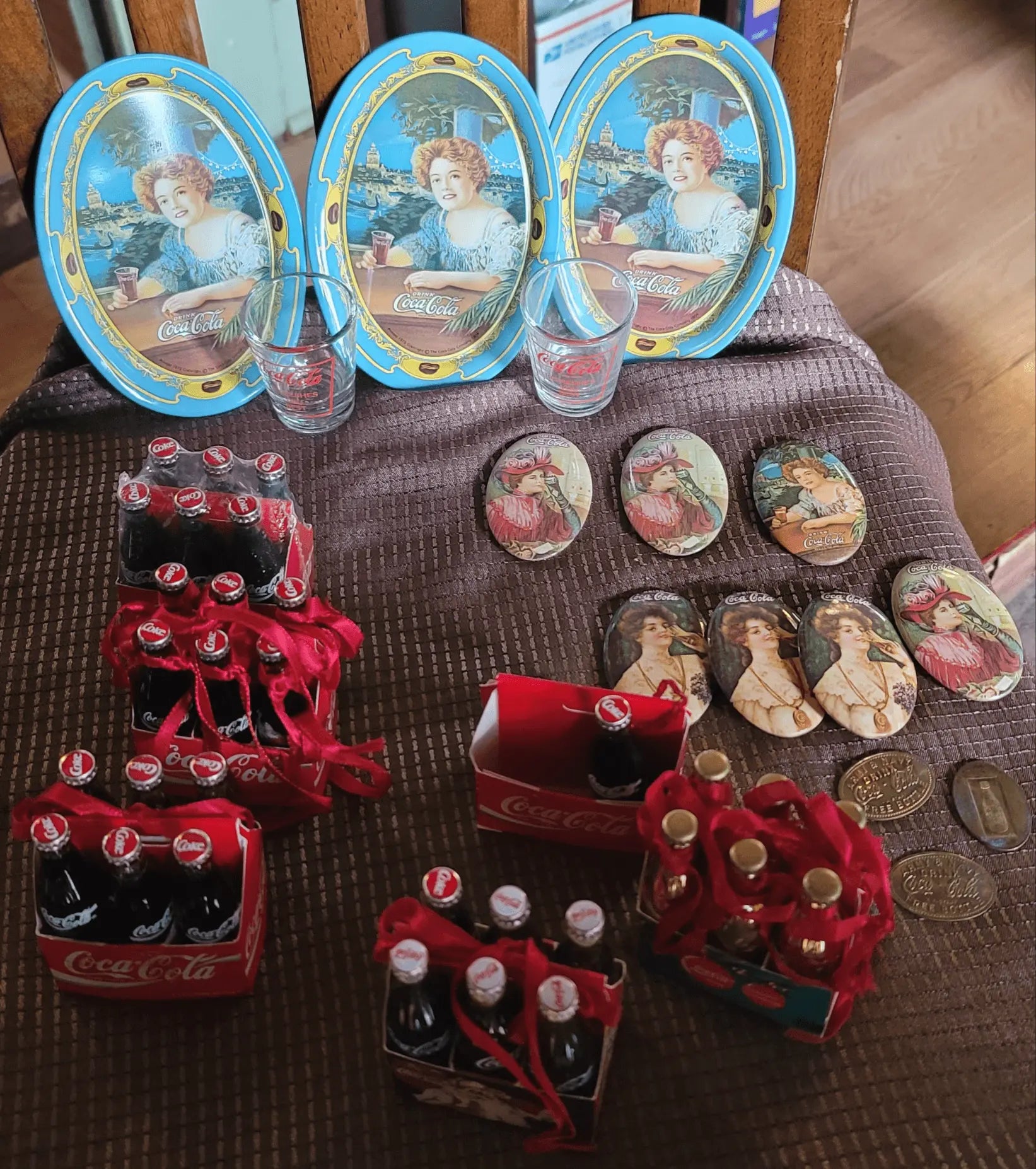 Large Lot of Coca-Cola Collectibles, Rosa's Aromatherapy