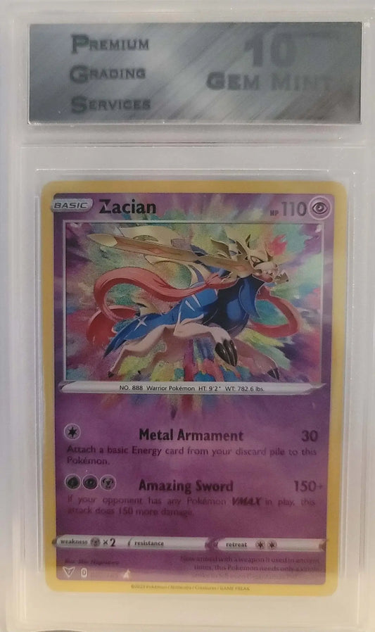 Pokemon, Zion Warrier #888, Graded, Mint,
