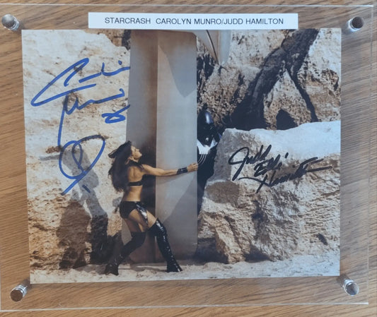 "Starcrash," Carolyn Munro & Judd Hamilton, Autographed Rosa's Aromatherapy
