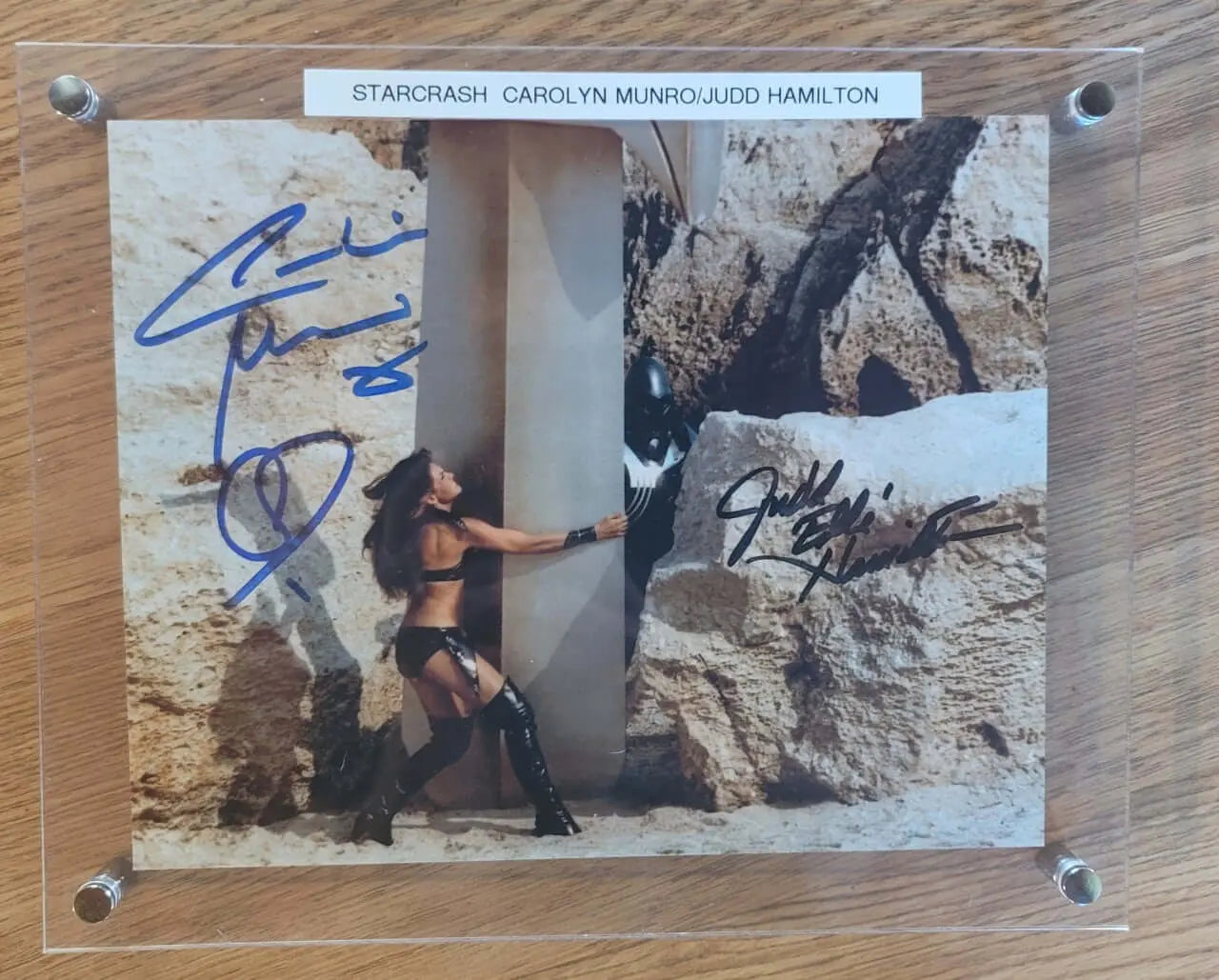 "Starcrash," Carolyn Munro & Judd Hamilton, Autographed Rosa's Aromatherapy