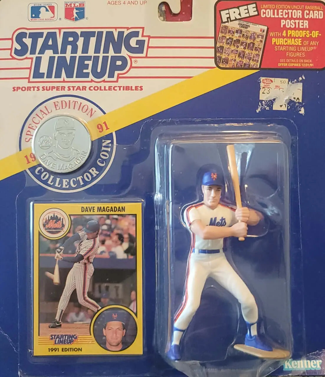 Starting Lineup,1991 Special Edition Coin, Dave Magadan