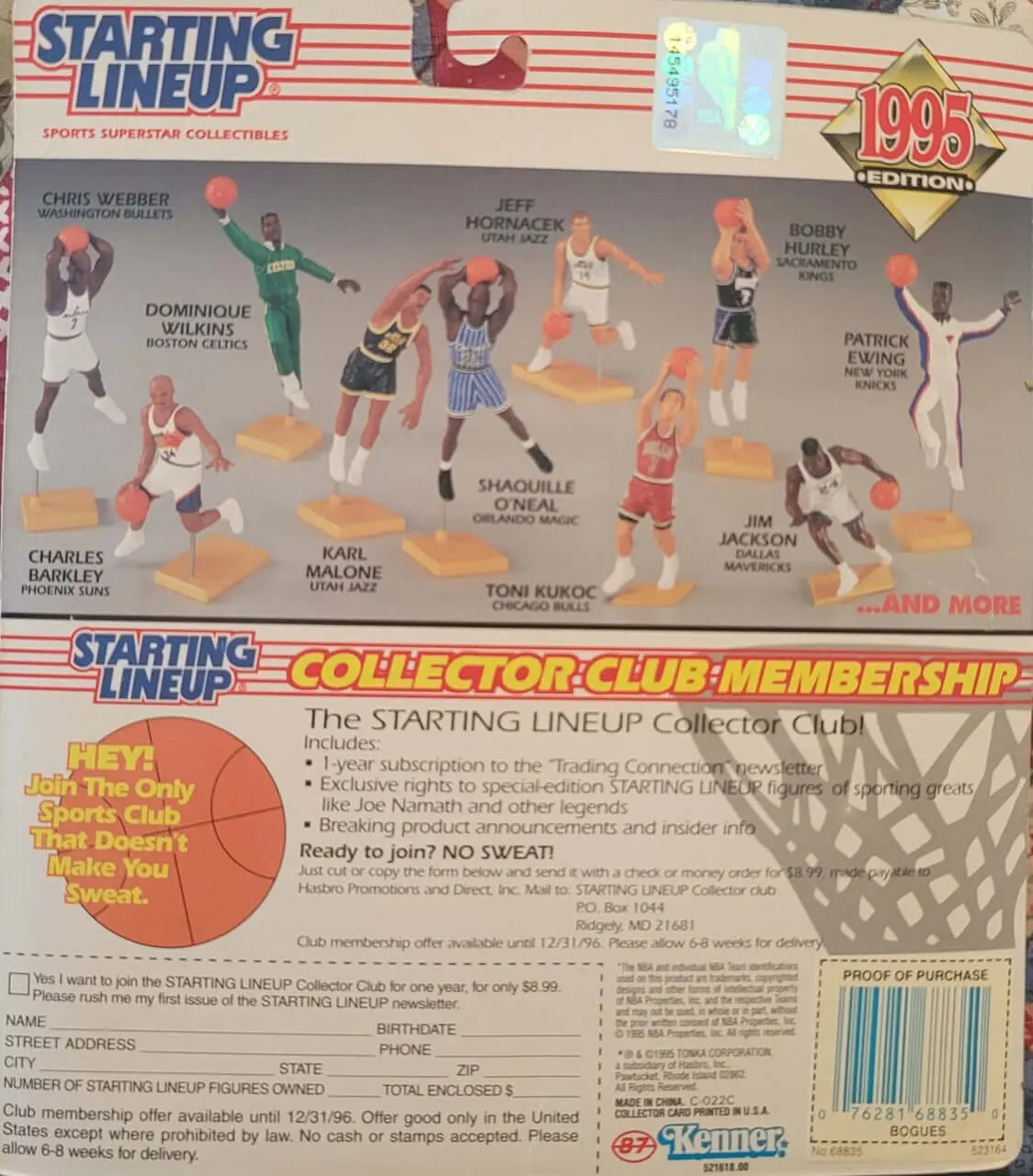 Starting Lineup, 1995 Muggsy Bogues, Mint