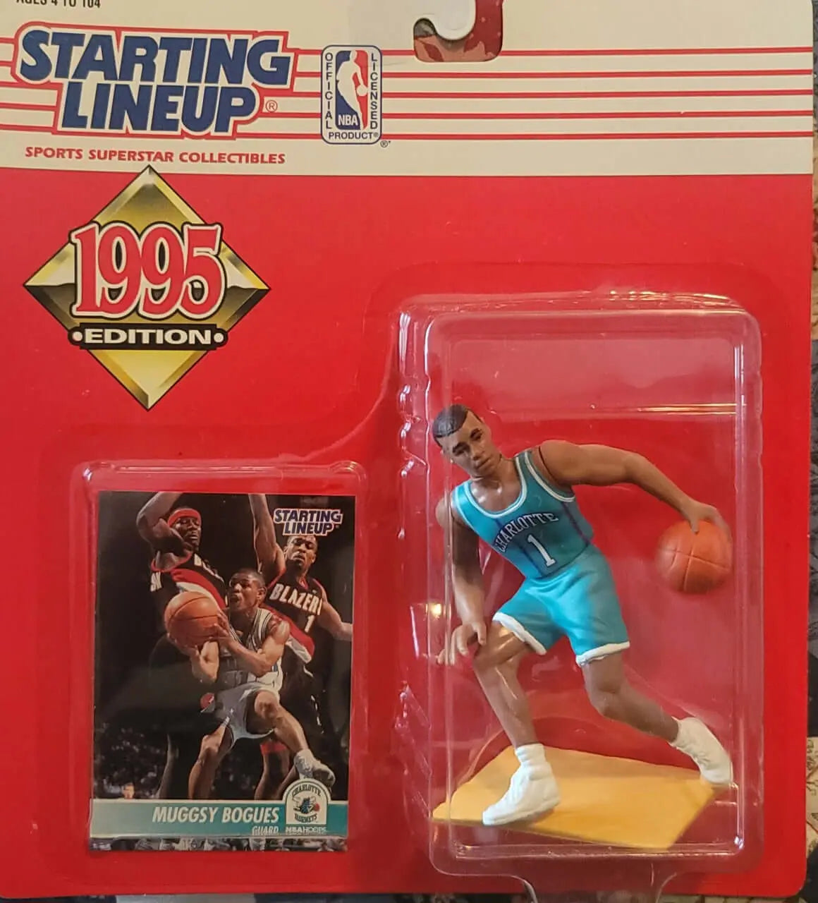 Starting Lineup, 1995 Muggsy Bogues, Mint