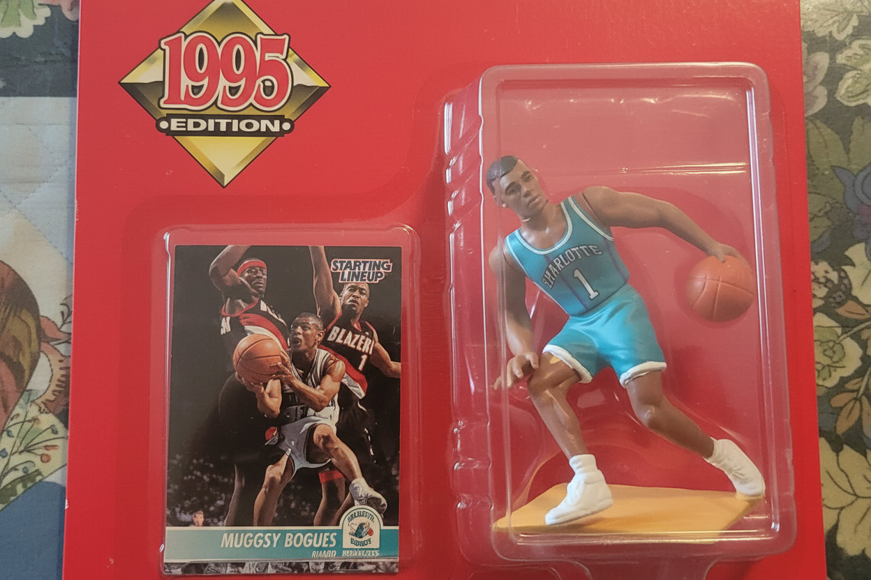 Figura de la alineación titular de Muggsy Bogues de 1995 - En perfecto estado