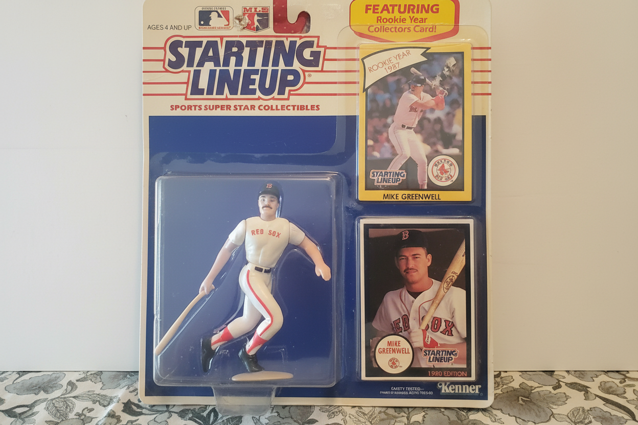 Composition de départ, Mike Greenwell, avec la recrue de l'année 1987