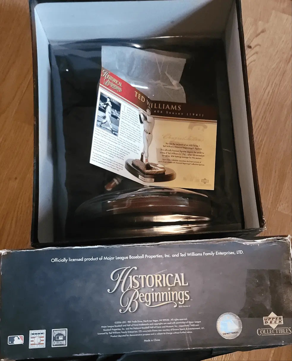 Ted Williams, Historical Beginning, Upper Deck, Collectible Statue
