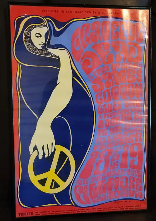 Vintage, Grateful Dead, Poster, Mint Condition,