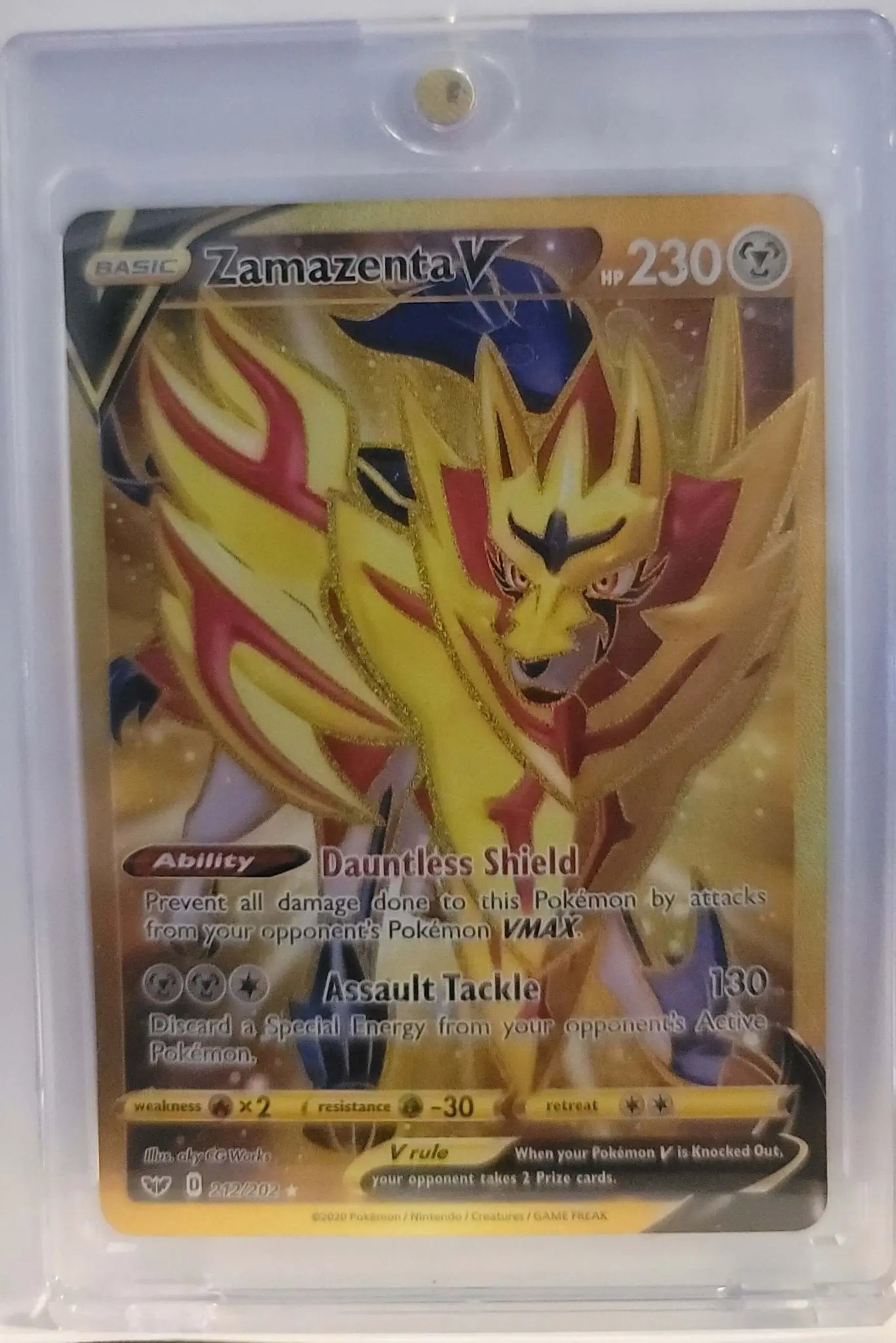Zamazenta, Rare, Pokemon, in protective case